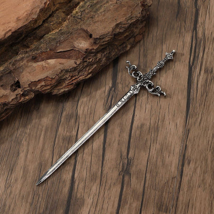 Viking Wave Rune Hairpin - Silver