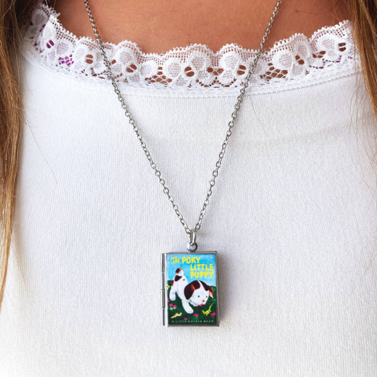Book Locket The Poky Little Puppy - Stainless Steel