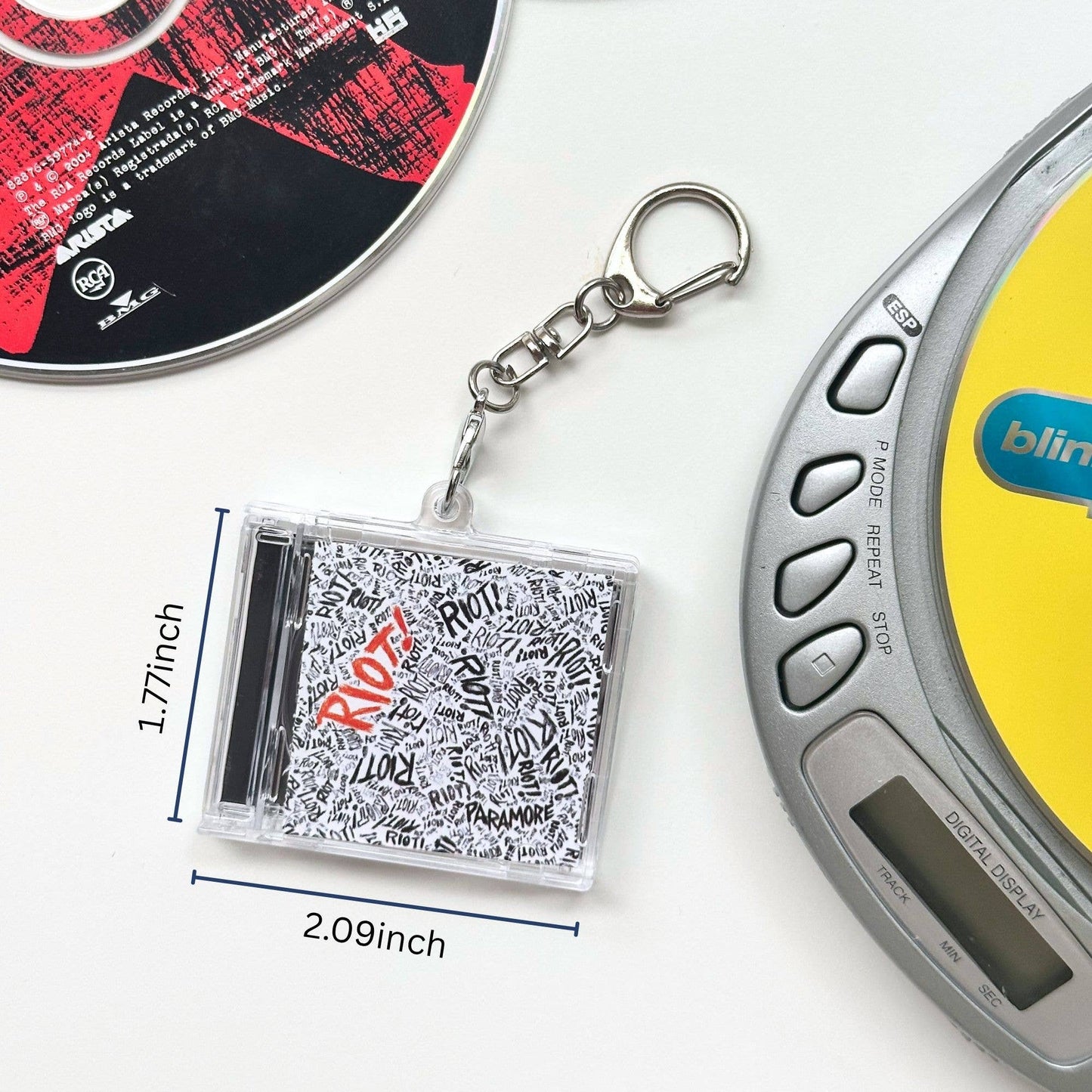 'Hit Clips' Mini CD Case Keychain - Paramore Riot - Misery Business