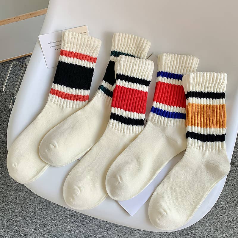 Striped Crew Socks