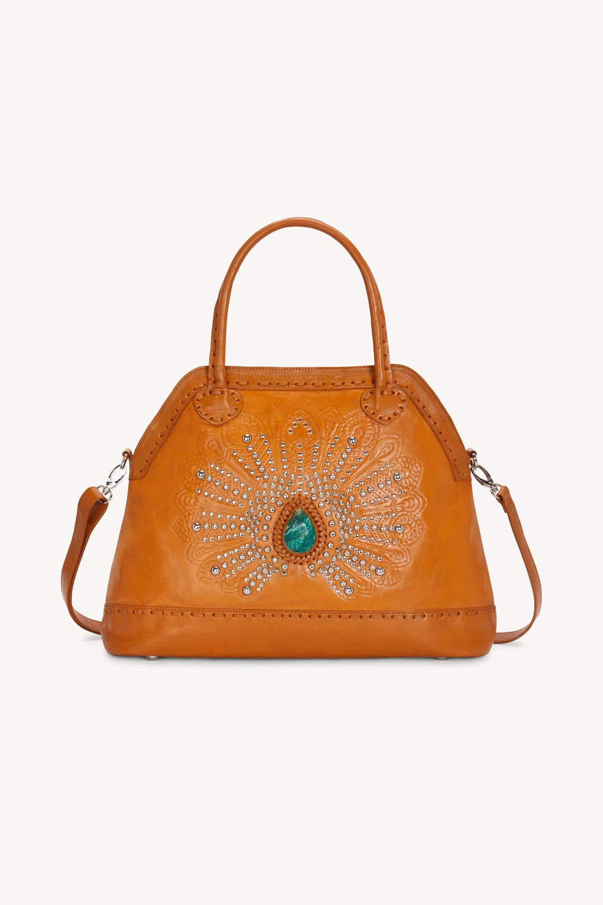 Mini Queen Peacock Bag-Antique Tan