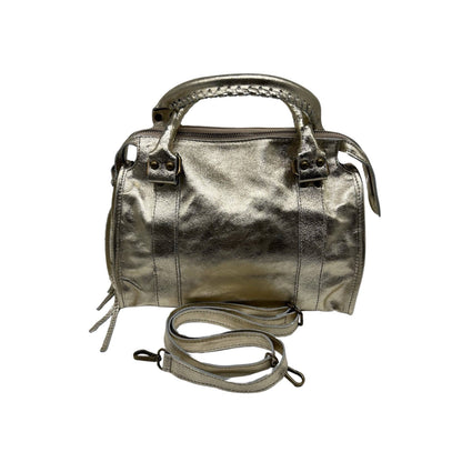 Capucine Iridescent Leather Handbag  - Gold
