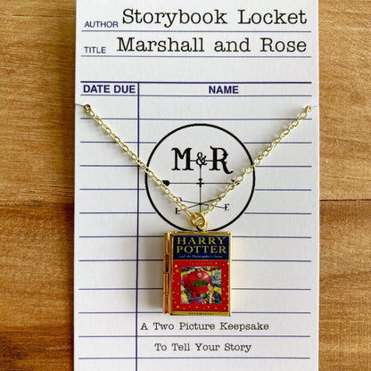Book Locket Harry Potter - Book 1 - Brass