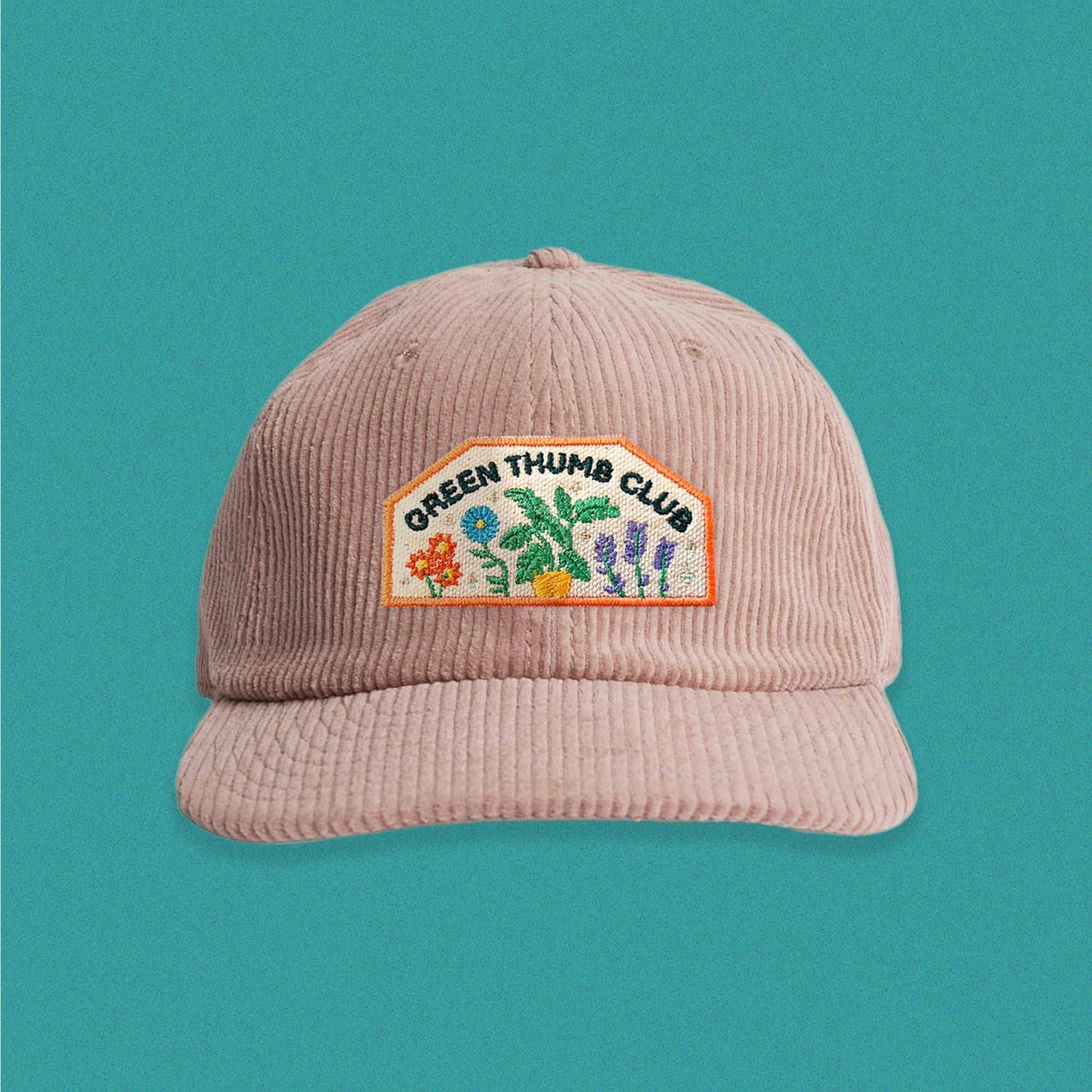 Green Thumb Club Corduroy Hat - Blush
