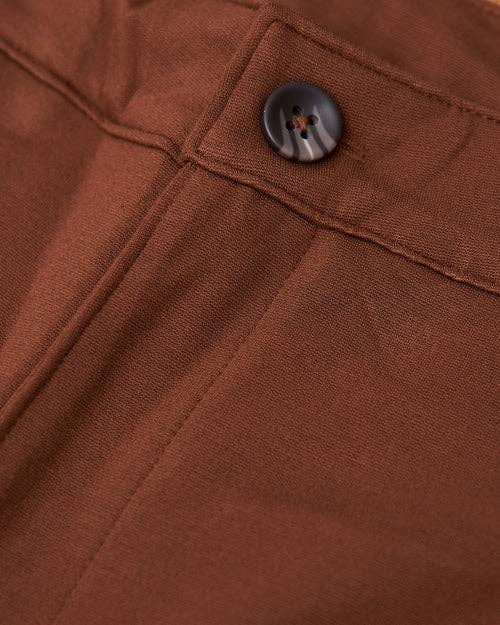 Chino Pants-Suede Brown