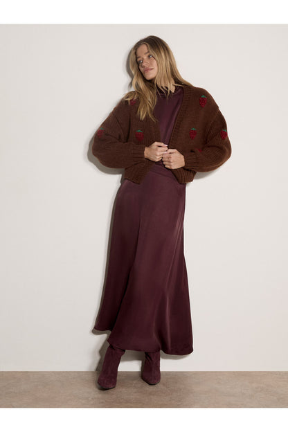 Raspberries Open Cardigan