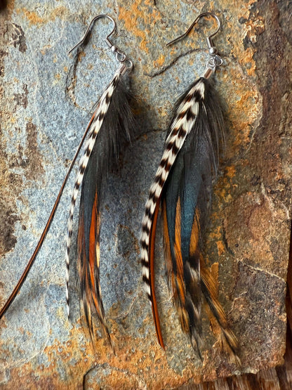 Sunset Skies Feather Lightweight Stylish Earrings