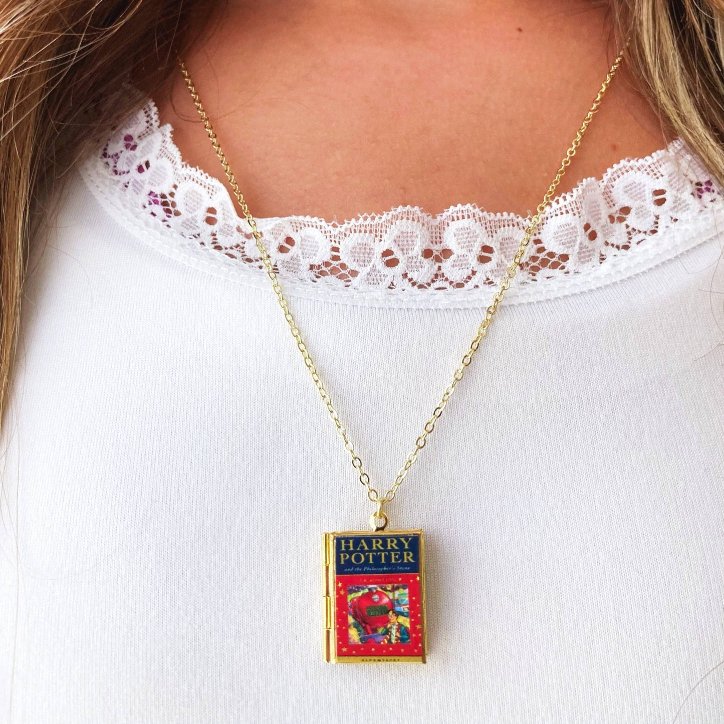 Book Locket Harry Potter - Book 1 - Brass