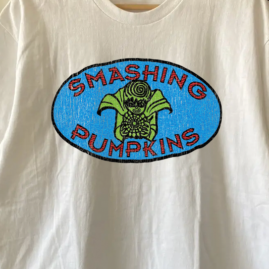 Rare Smashing Pumpkins Washed White Tee