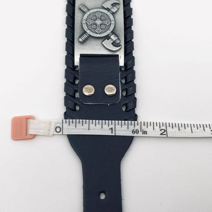 Vintage Viking Symbol Leather Bracelet - MJ/BC