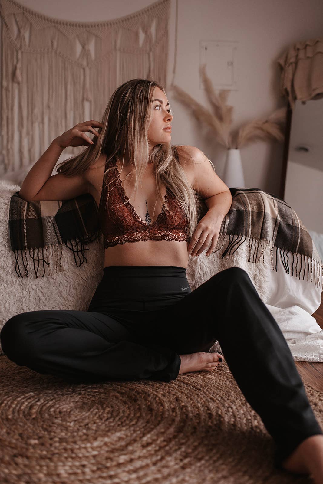 Brown Lace Bralette