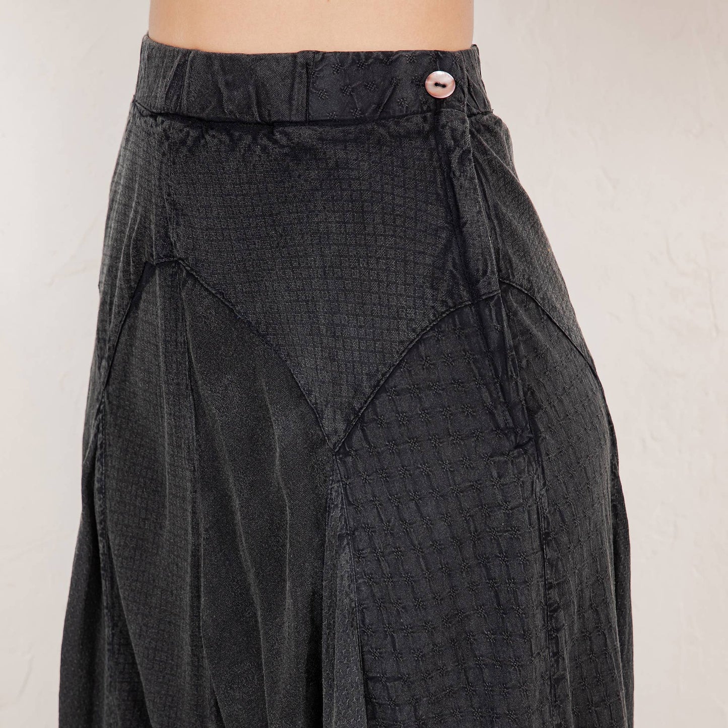 Boho Flair - Asymmetrical Mid-Length Skirt