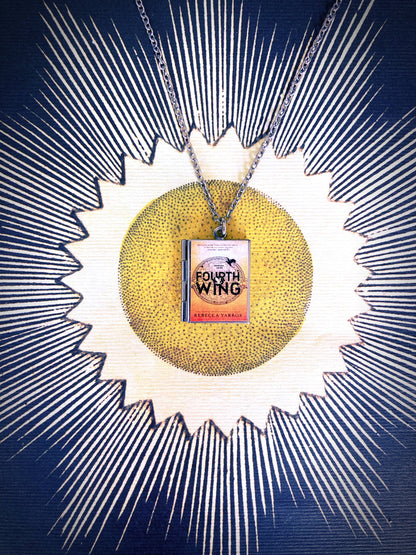Book Locket Fourth Wing - Stainless Steel