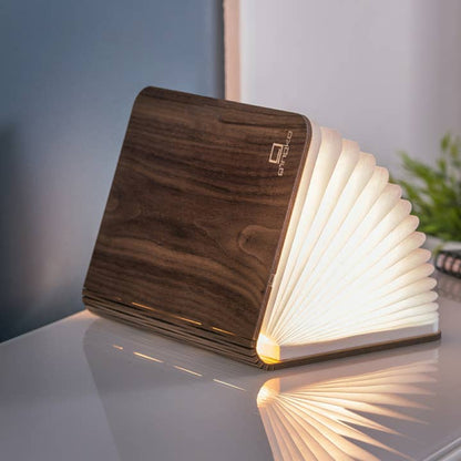 Natural Wood Smart Book Light - Mini Walnut