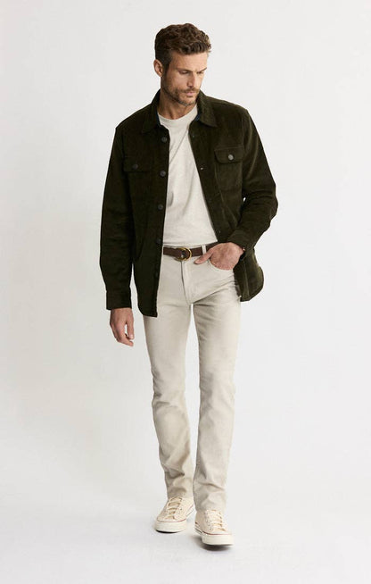 Concord Sherpa Lined Corduroy Shirt Jacket - Olive
