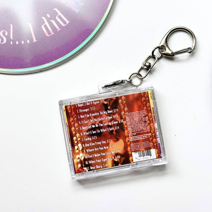 'Hit Clips' Mini CD Case Keychain - Britney Spears Oops - Stronger