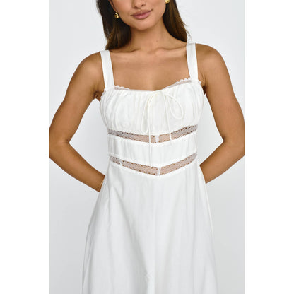 Lace Trim Maxi Dress