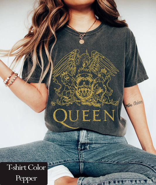 Queen Retro Band Tee - Pepper