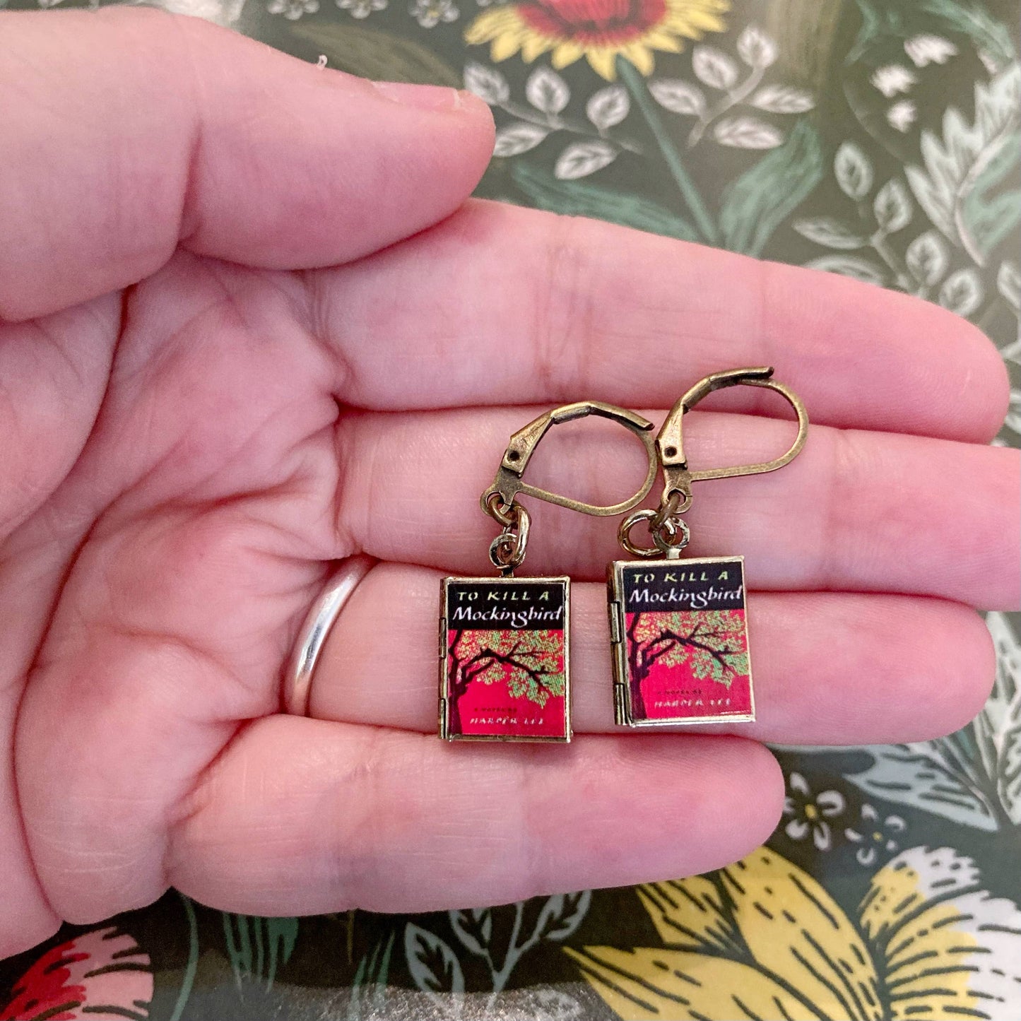 Earrings Book Locket To Kill A Mockingbird