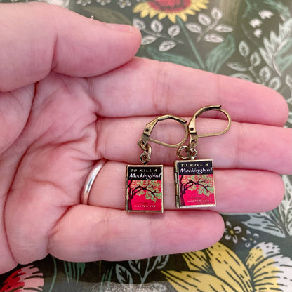 Earrings Book Locket To Kill A Mockingbird