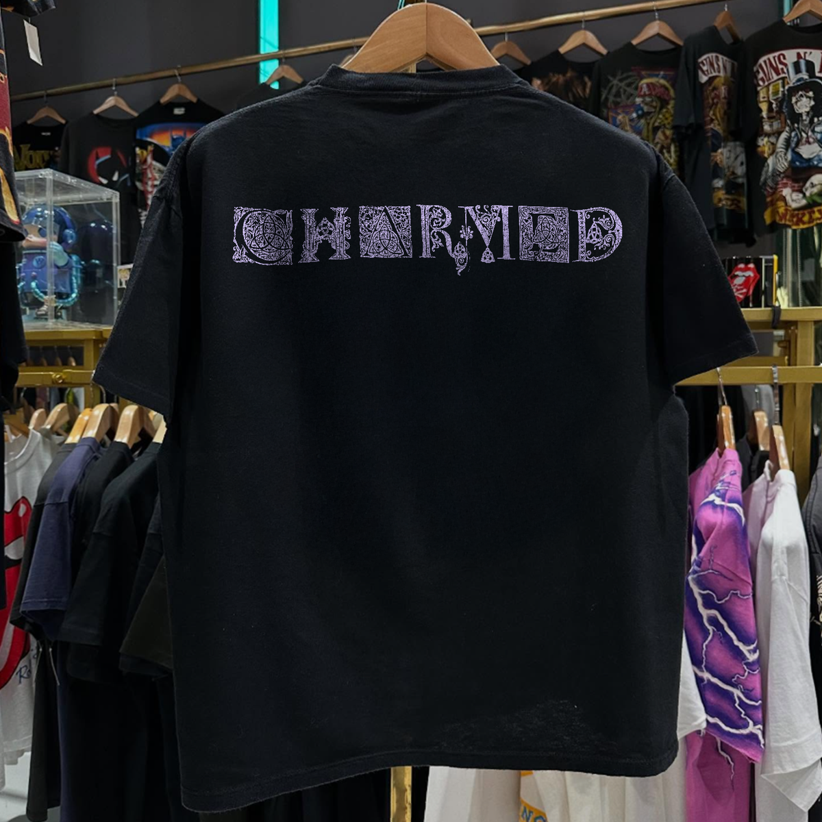 2002 Charmed Promo Rare Washed Black T-Shirt