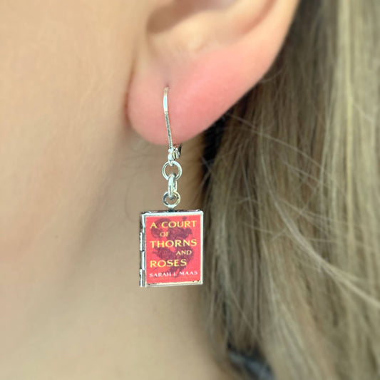 Earrings Book Locket A Court of Thorns and Roses