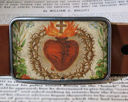 Sacred Heart Belt Buckle