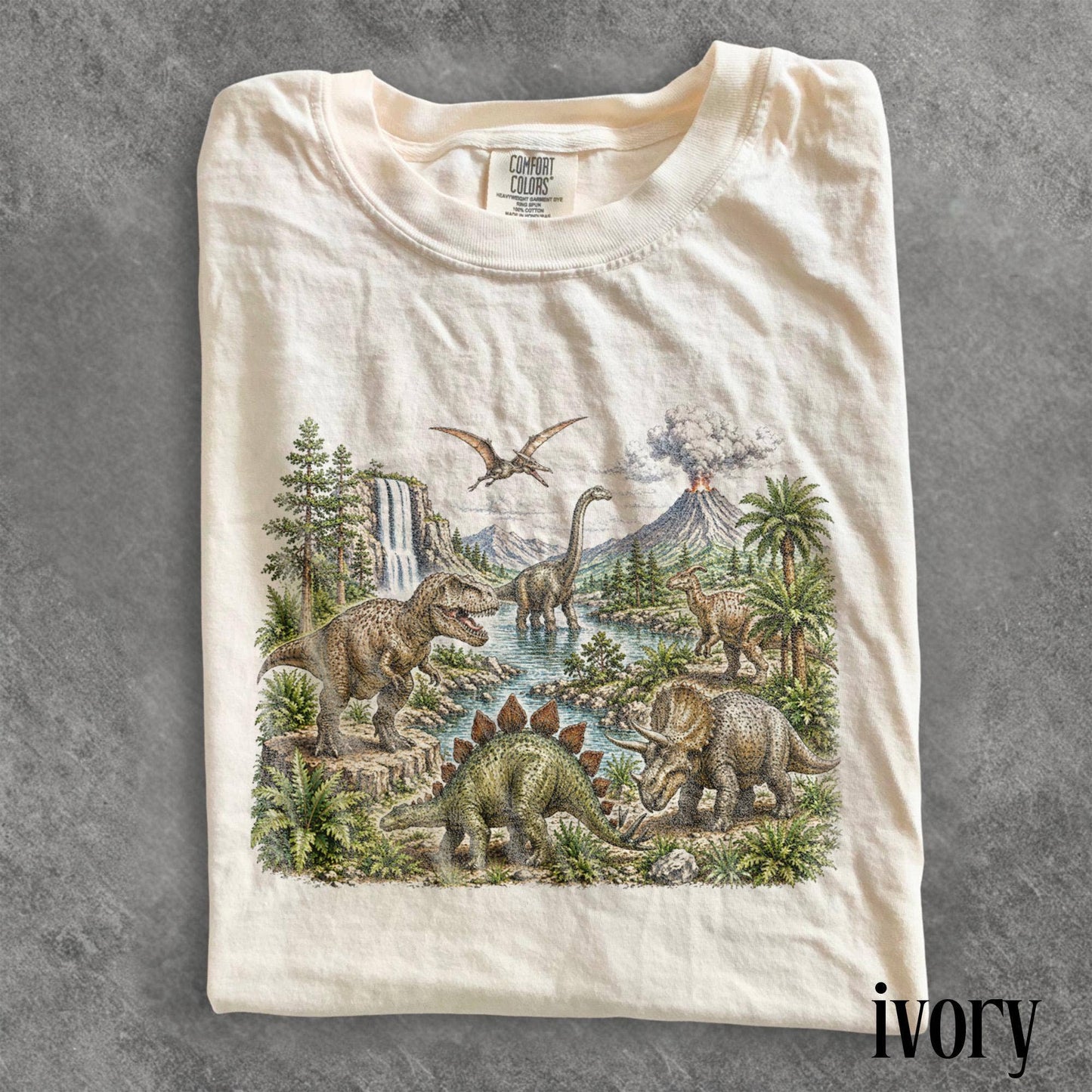 Retro Prehistoric Dinosaur Graphic Tee