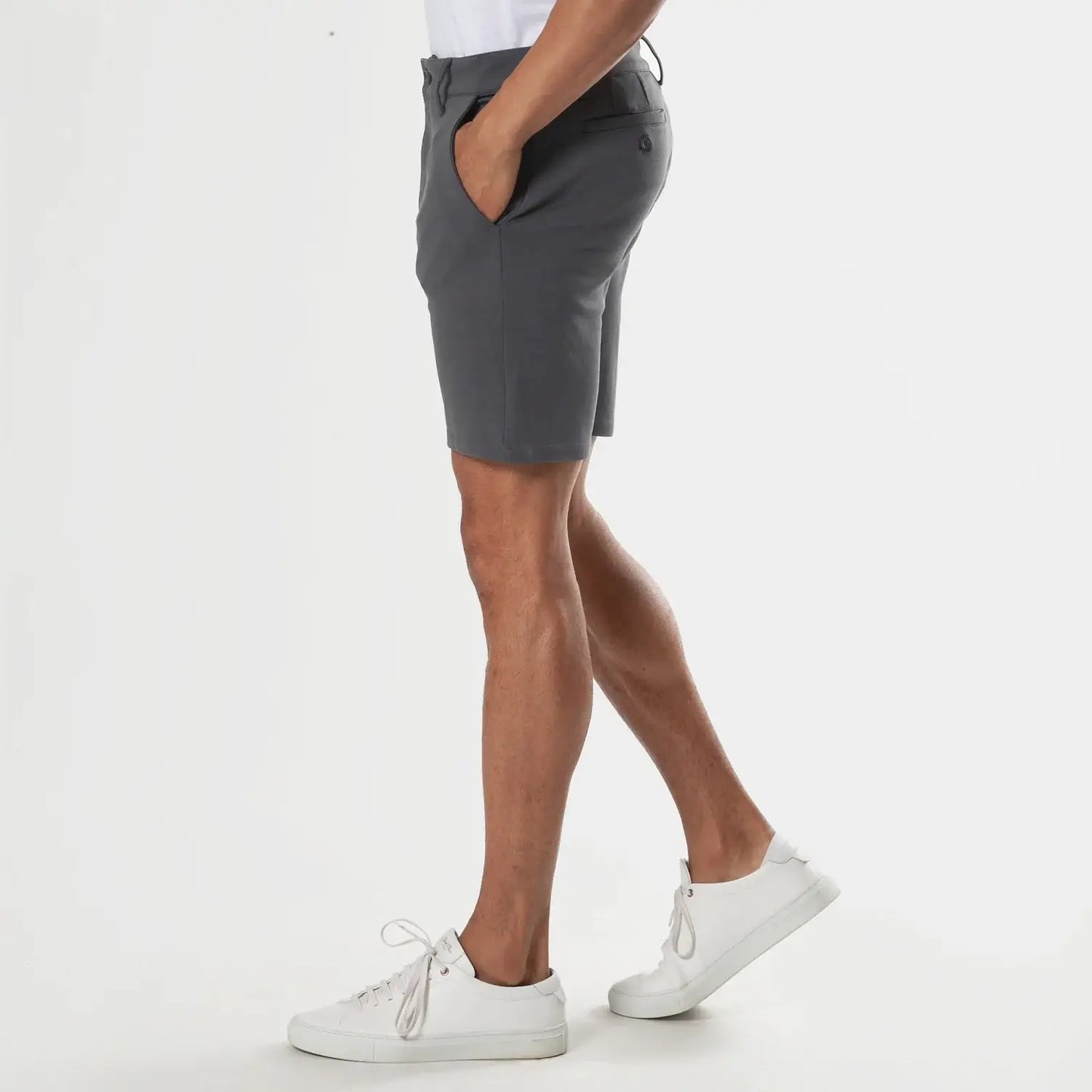 Chino Shorts-Carbon