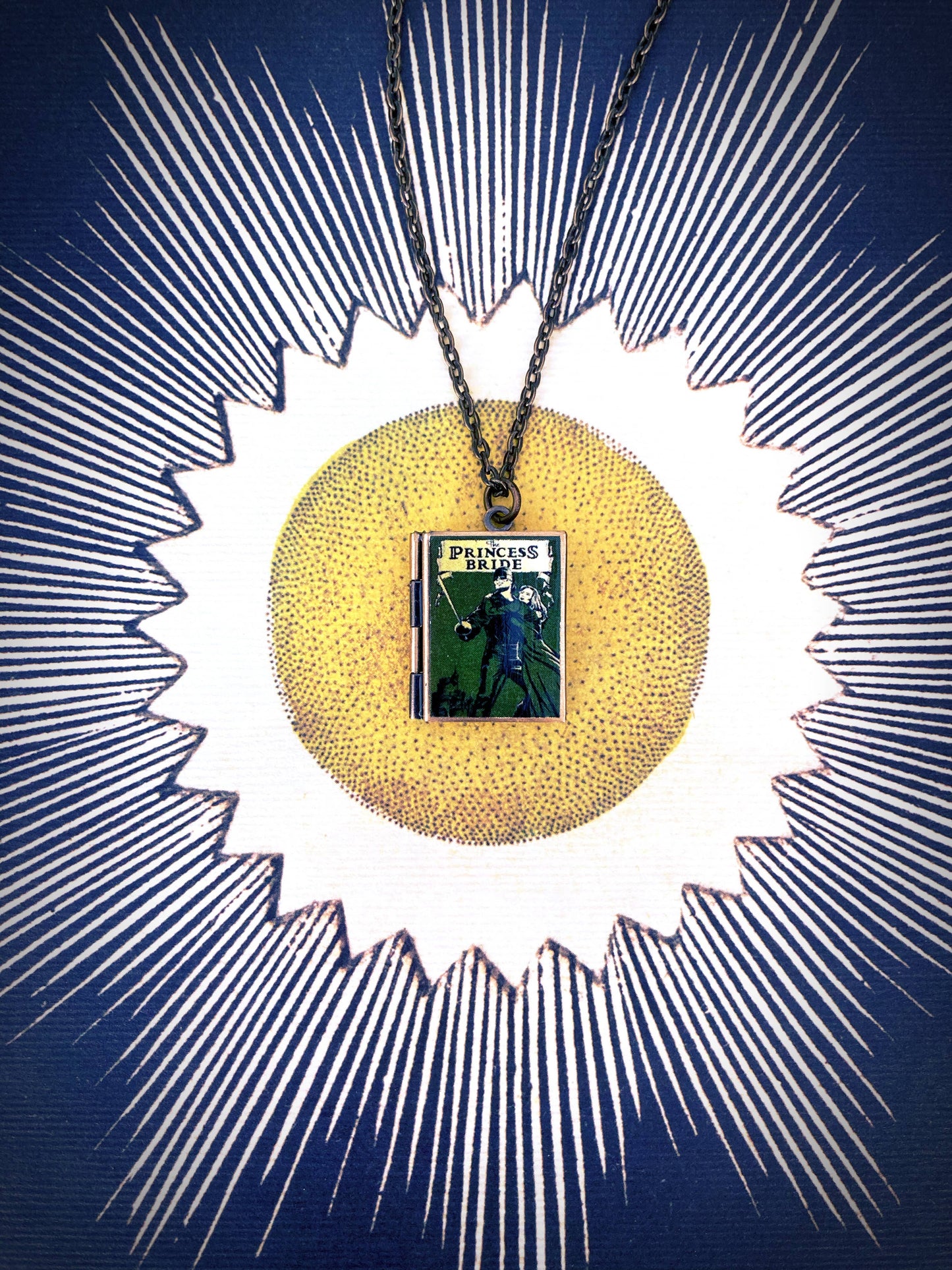 Book Locket The Princess Bride - Bronze