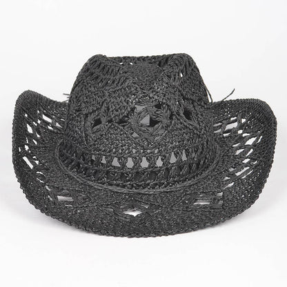 Faux Straw Cowboy Hat