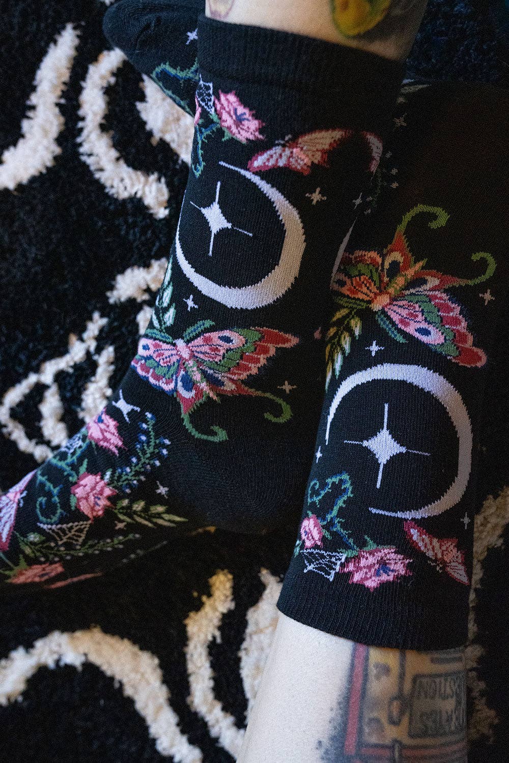 Enchanted Garden Luna Moth Socks