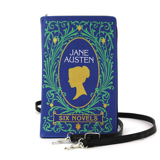 Jane Austen Novels Book Clutch/Crossbody Bag