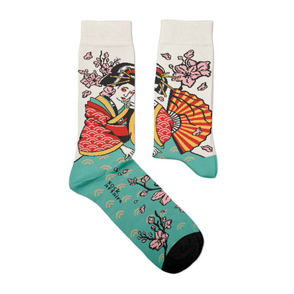 Traditional Geisha Tattoo Socks