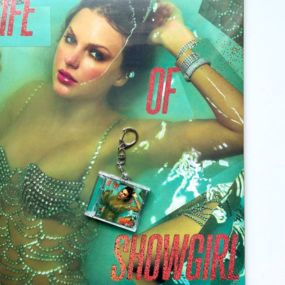 'Hit Clips' Mini CD Case Keychain - Taylor Swift Show Girl - The Life of a Showgirl
