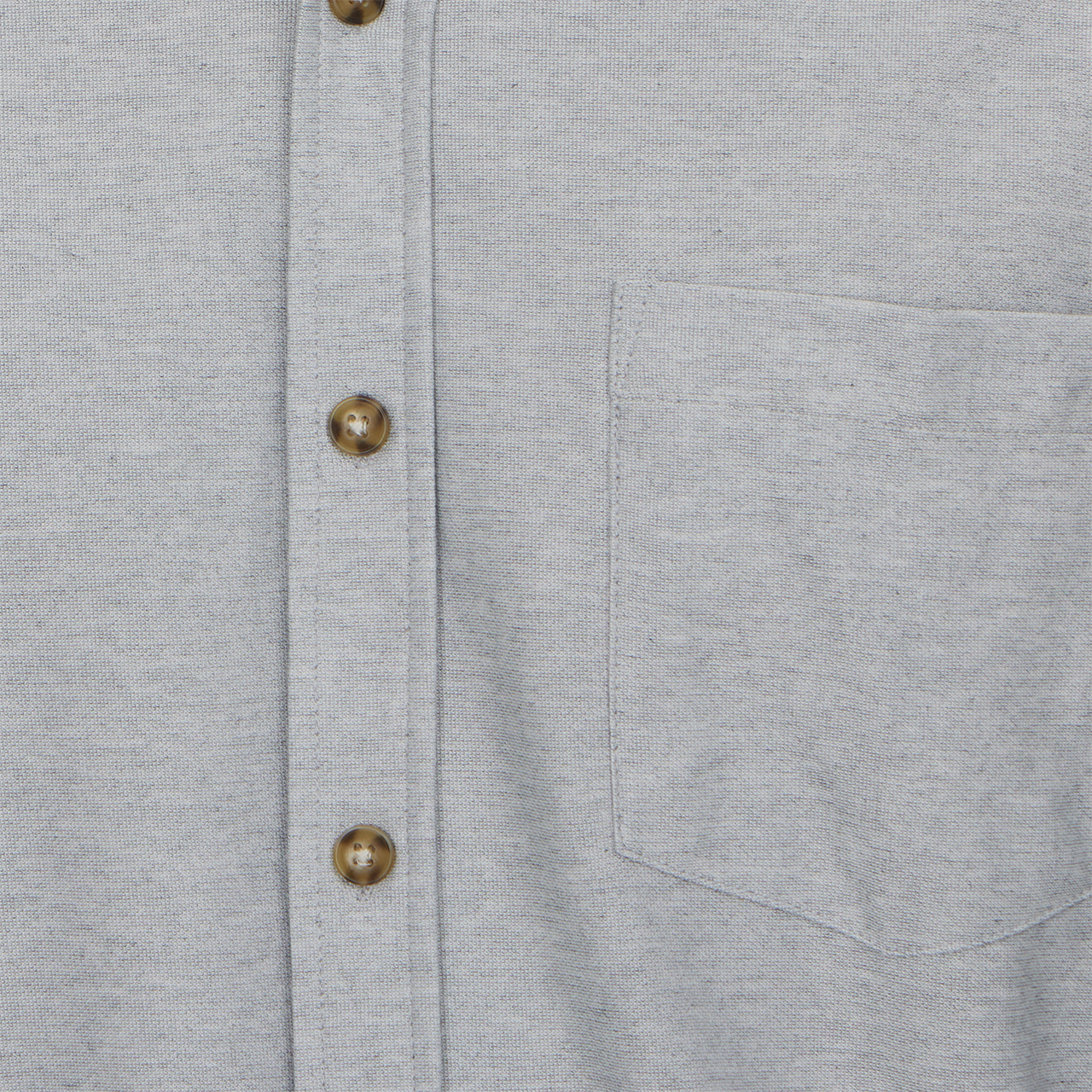 Alden Gray Long Sleeve Light Weight Stretch Pique Shirt