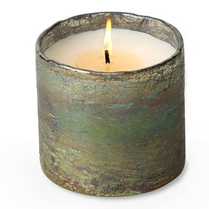 Artisan Blown Glass Tumbler Candle - Mountain Forest