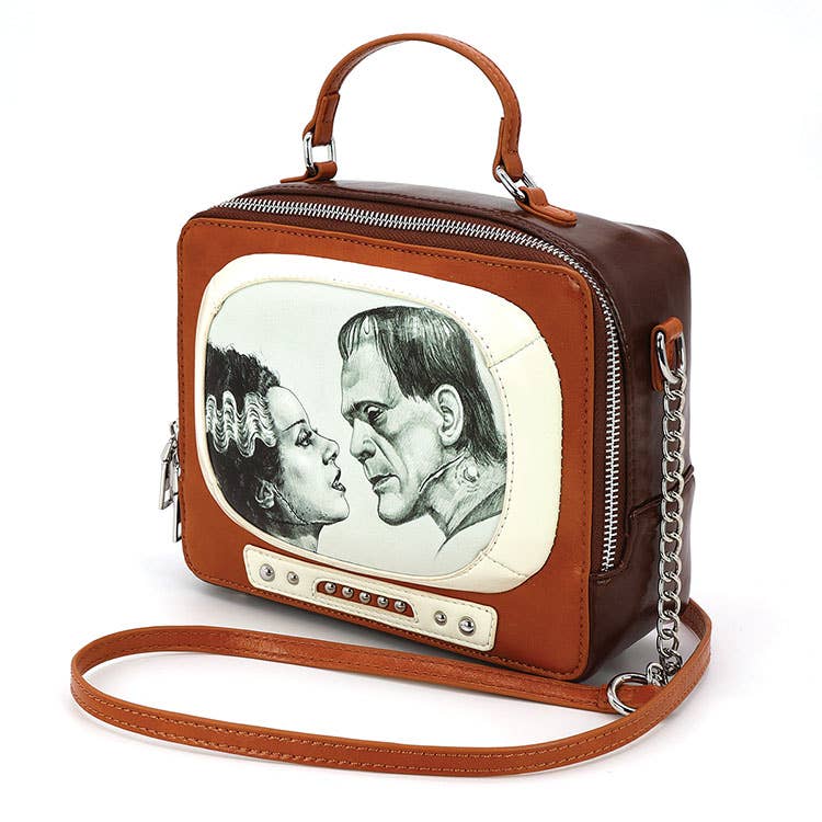 Glow in the Dark Frankenstein and Bride TV Set Bag