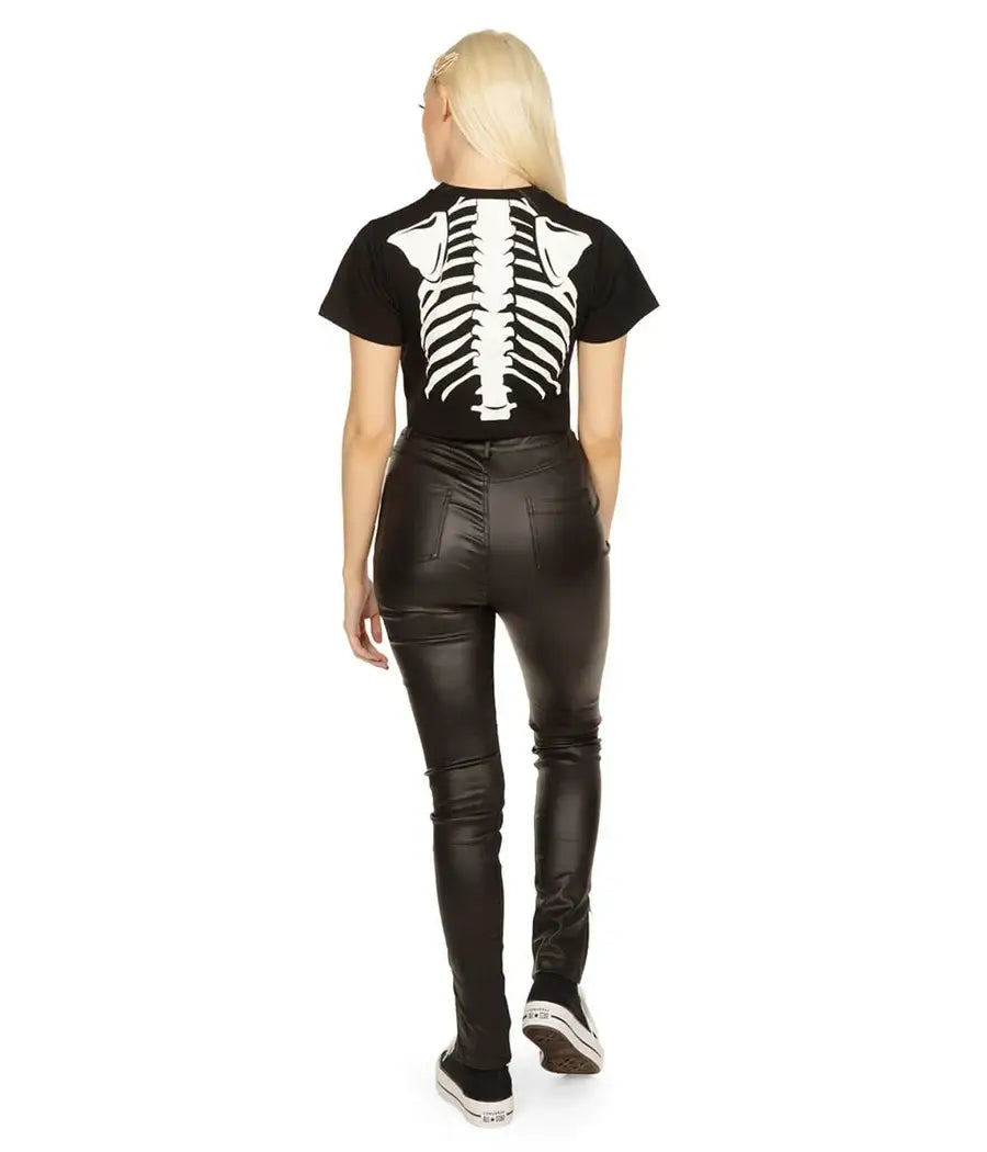 Skeleton Crop Top
