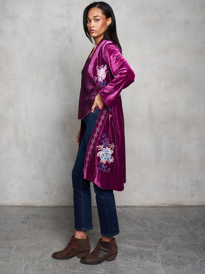 Velvet Duster - Plum