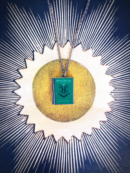 Book Locket Harry Potter - House Slytherin - Stainless Steel