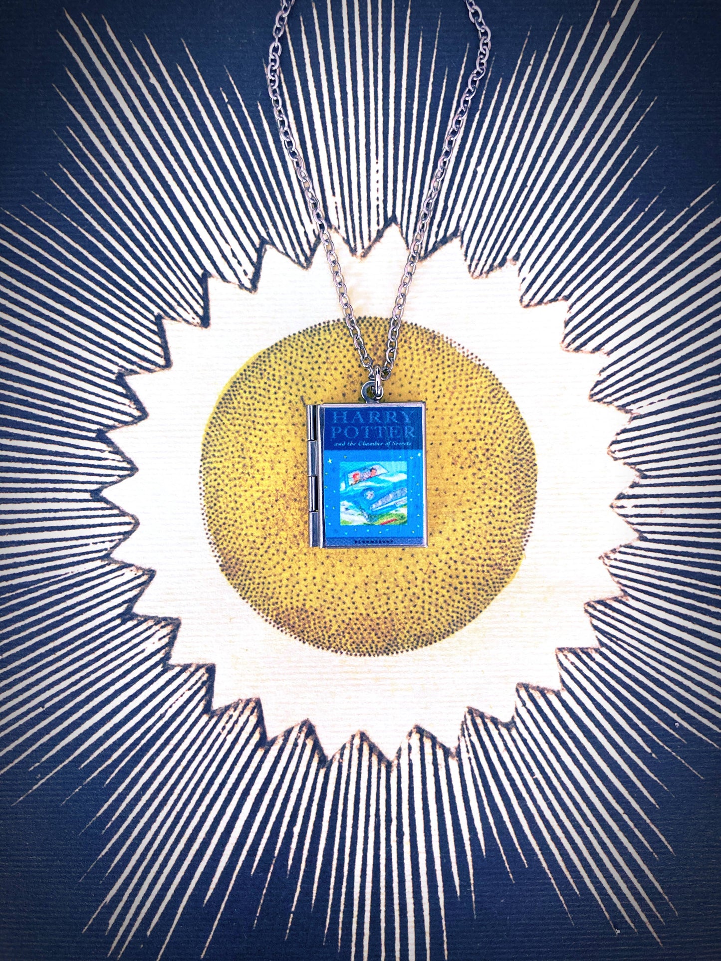 Book Locket Harry Potter - Book 2 - Stainless Steel