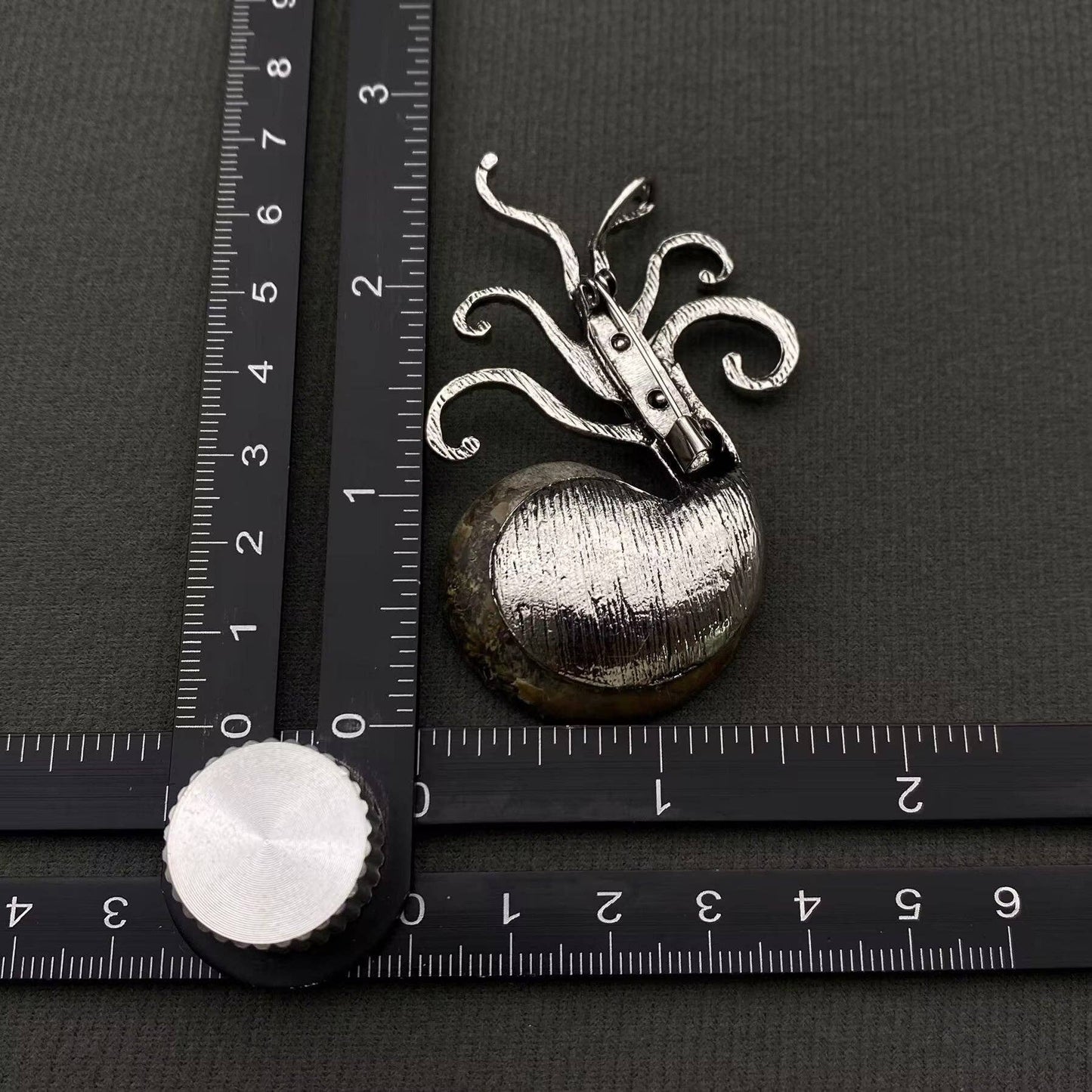 Stone Spotted Snail Brooch