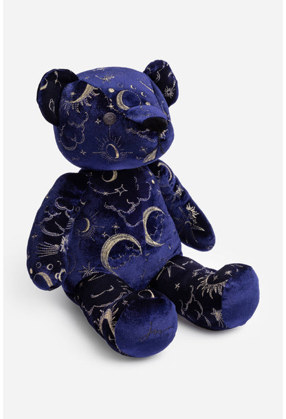 Celestin Embroidered Velvet Bear