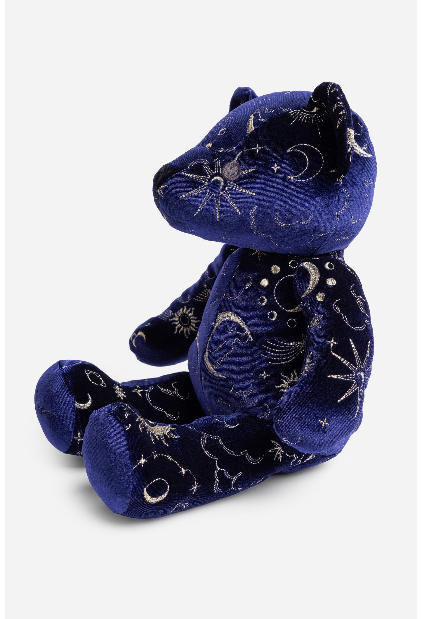 Celestin Embroidered Velvet Bear