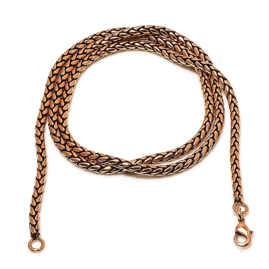 Copper Wheat Chain Necklace