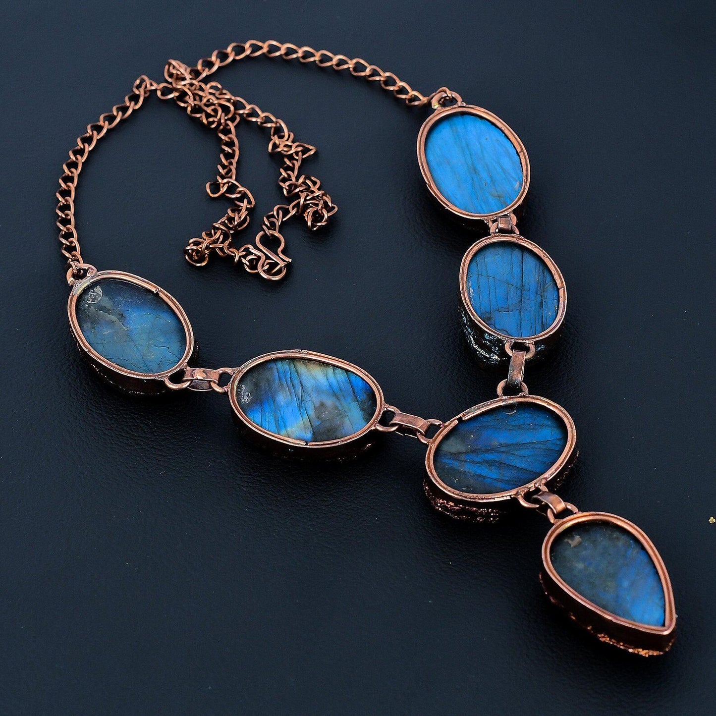 Rough Labradorite Gemstone Necklace