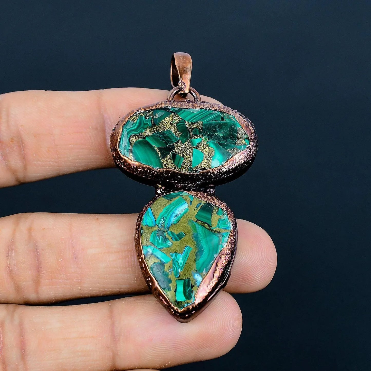 Copper Malachite Necklace