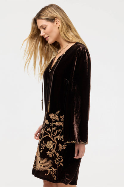 Kimono Sleeve Relaxed Dress - Molly - Chocolate