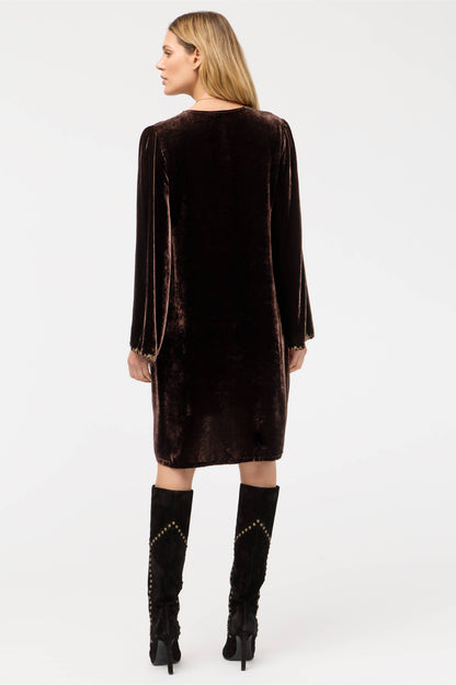Kimono Sleeve Relaxed Dress - Molly - Chocolate